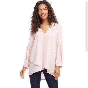 Bishop Sleeve Crossover Top from Karen Kane - Size XL NWT